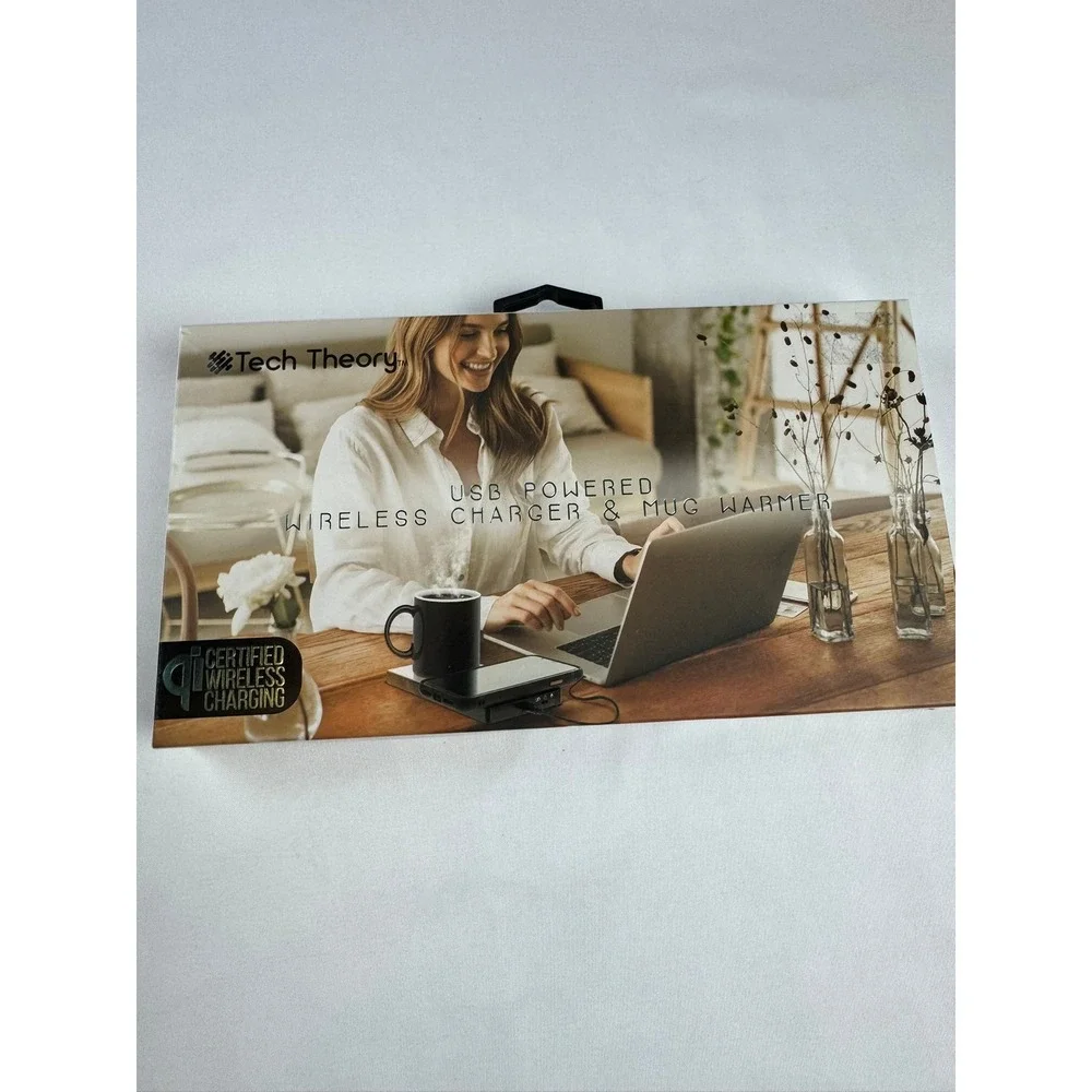 Tech Theory‎ USB Powered Wireless Charger & Mug Warmer Qi White TT-QCMW-08